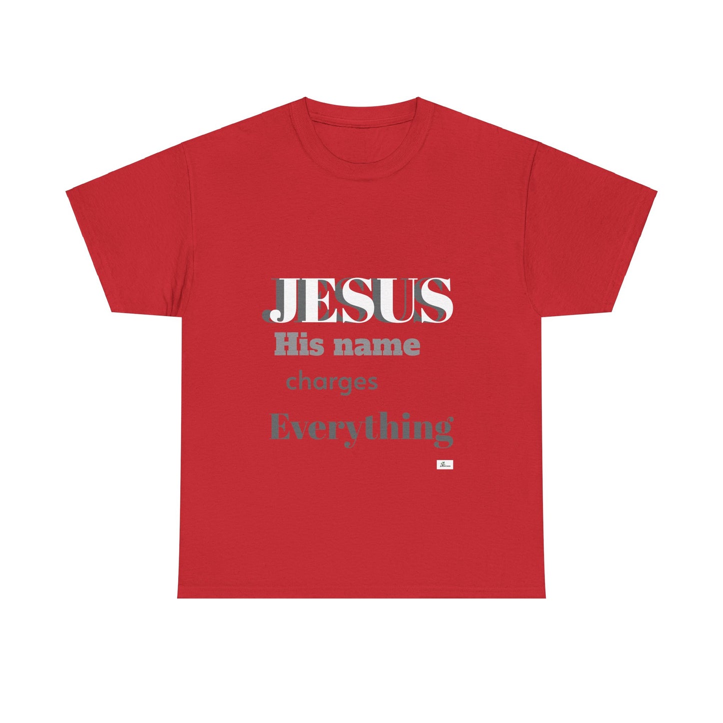 Unisex Heavy Cotton Tee. Jesus His name changes everything. Scripture