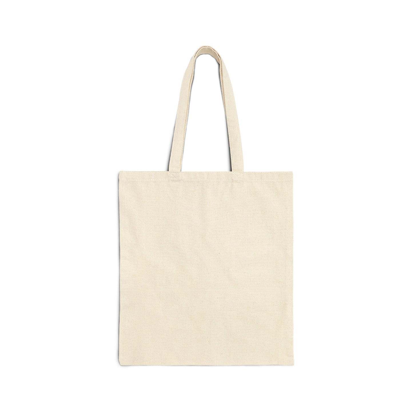 Cotton Canvas Tote Bag with American Flag and words Home of the Brave.