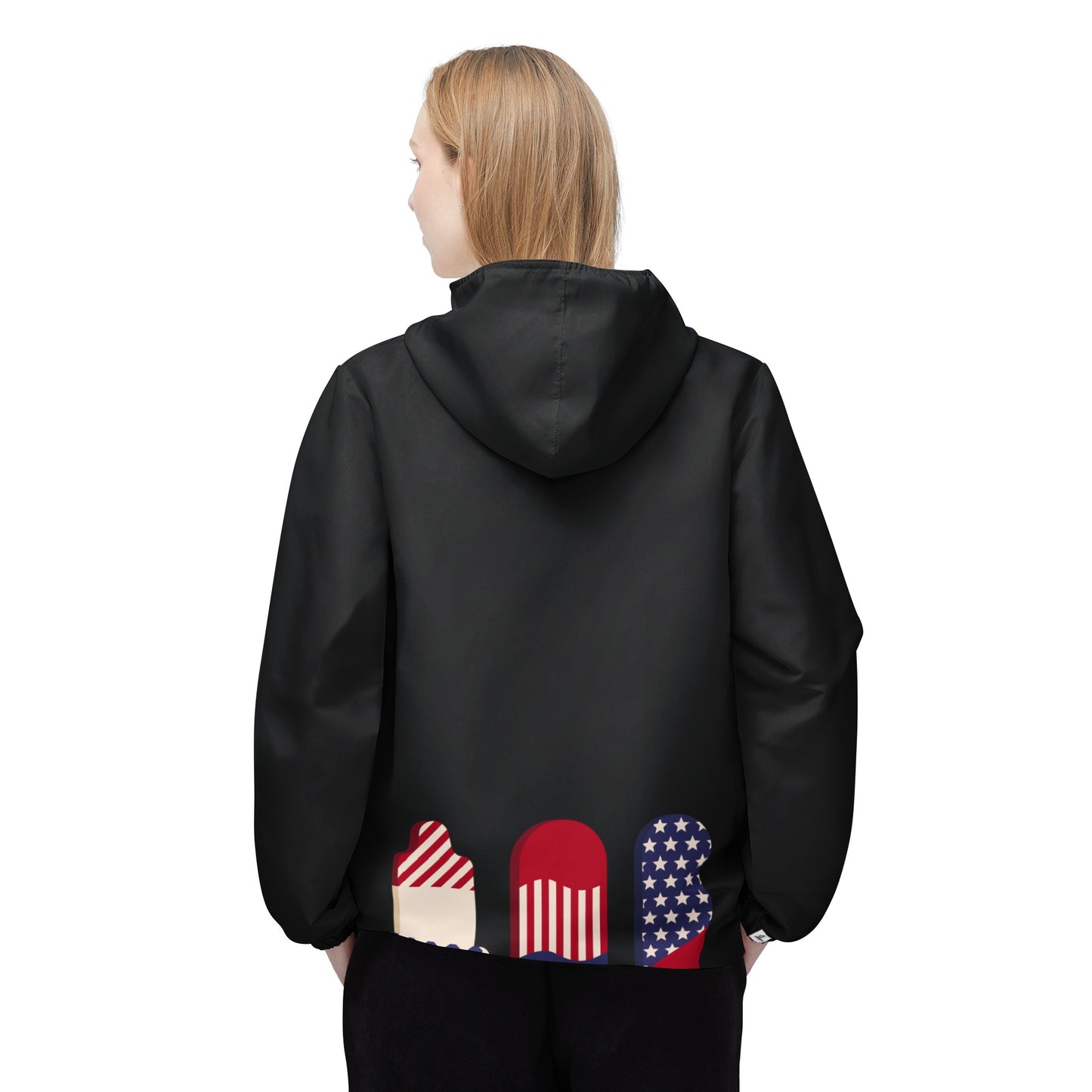 Windbreaker Jacket (AOP) July 4th Ice Pop
