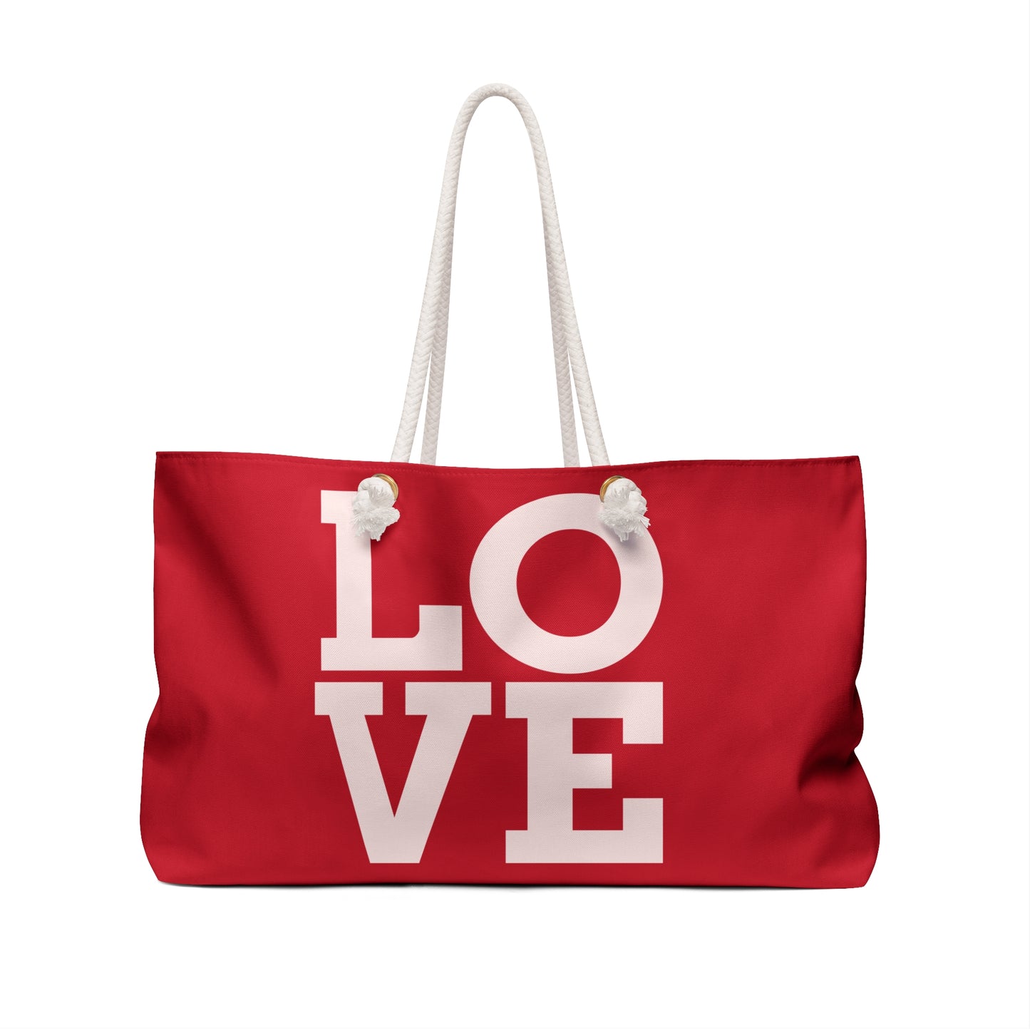 Bag Fall {I fallow Jesus} Weekender Bag Red