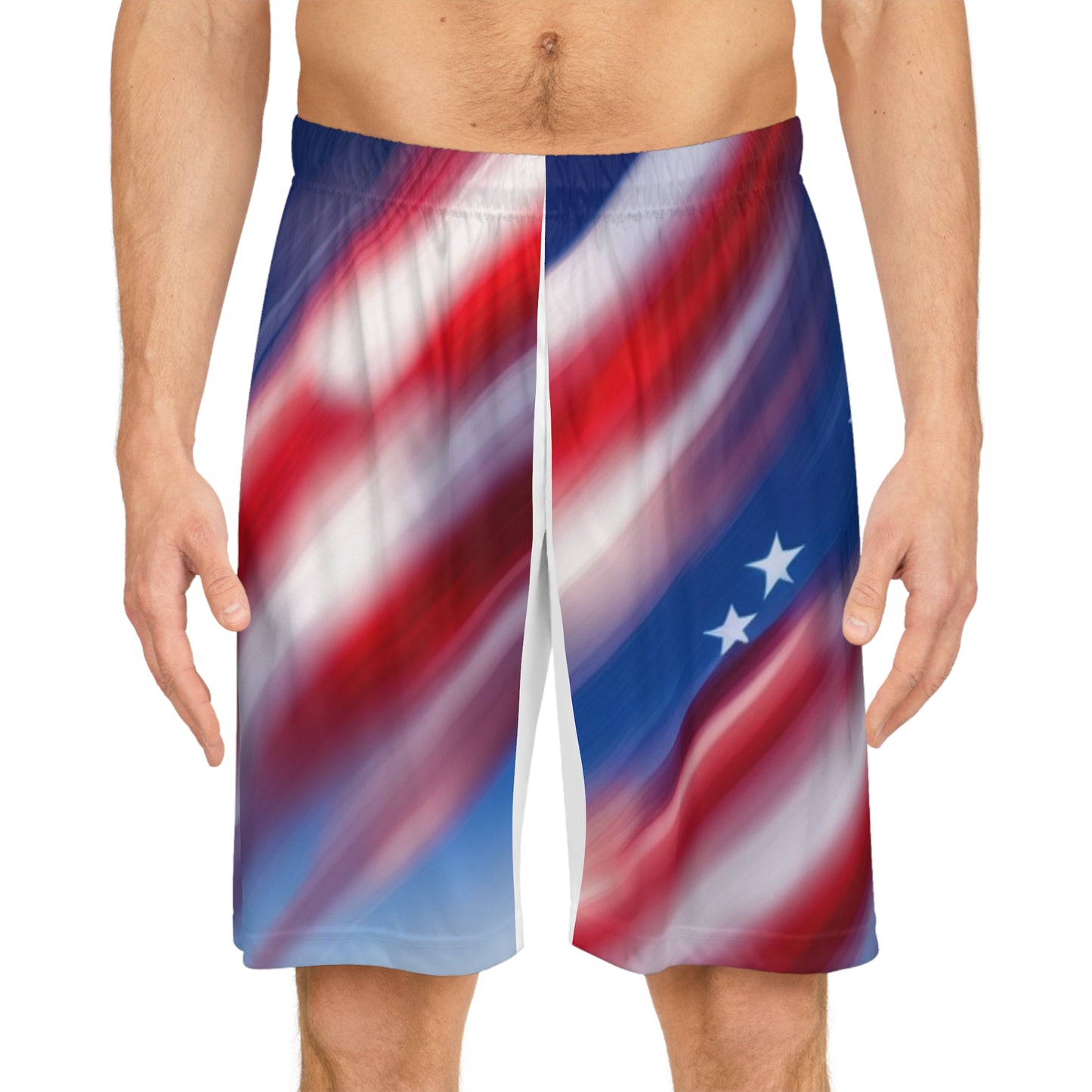 Basketball Shorts (AOP)/American flag