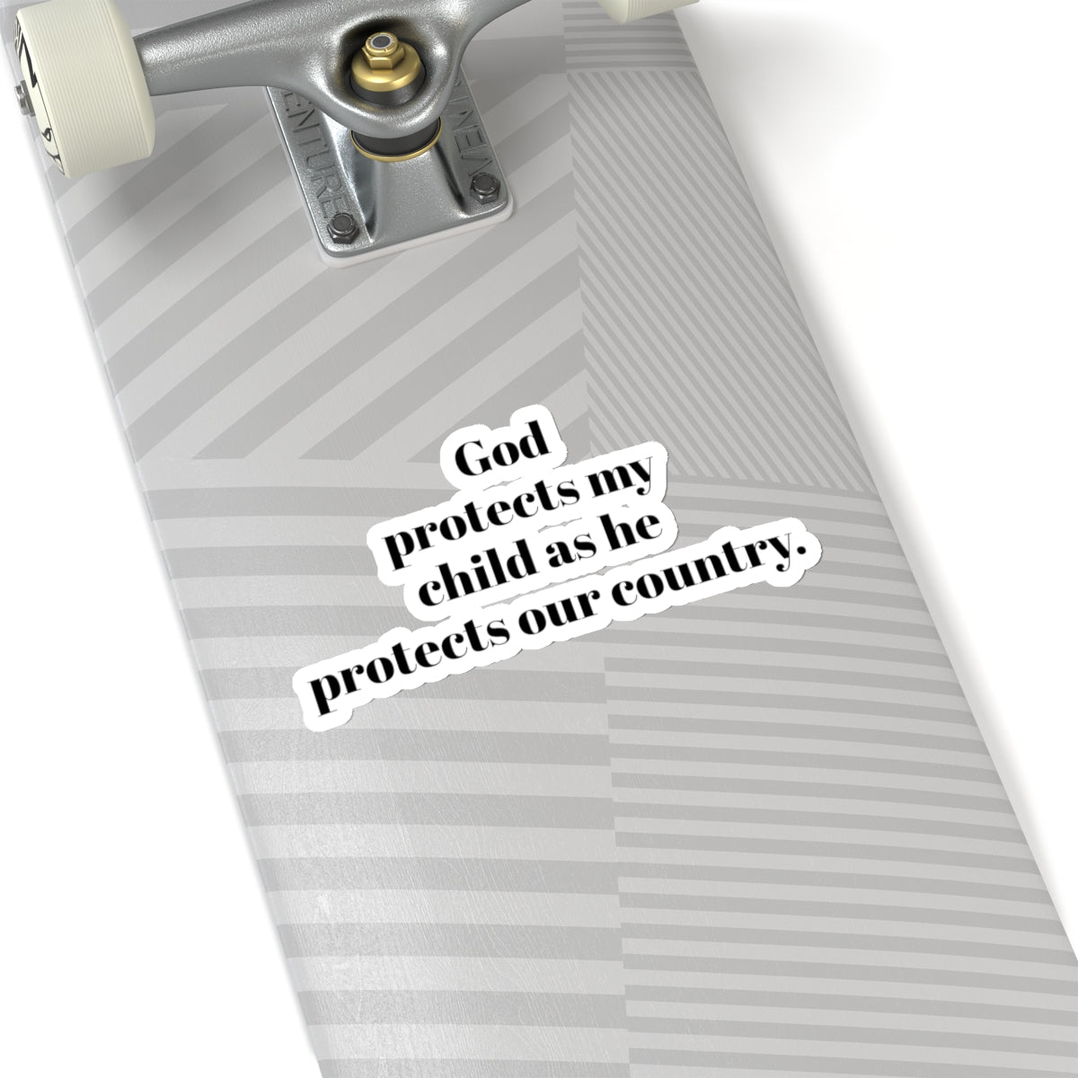 Kiss-Cut Stickers. God protects my child as he protect our country. for military, Army, Navy, Air Force, Marine, Police ,fire fighters etc.