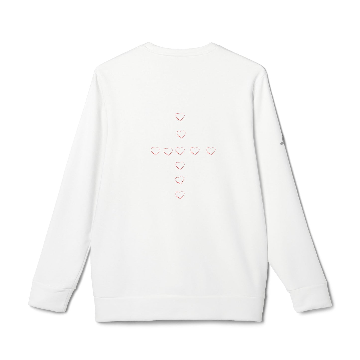 adidas® Unisex Fleece Crewneck Sweatshirt Jesus loves you