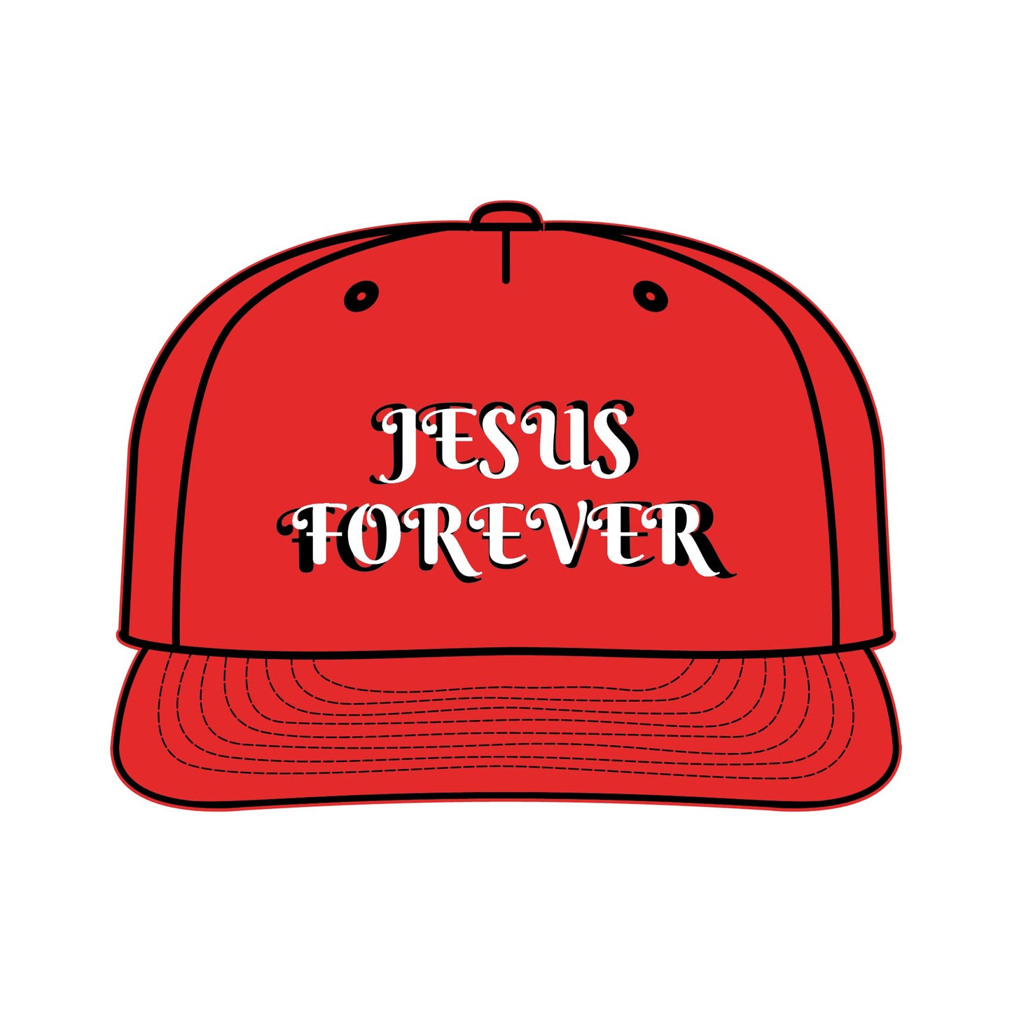 Surf Cap with JESUS FOREVER