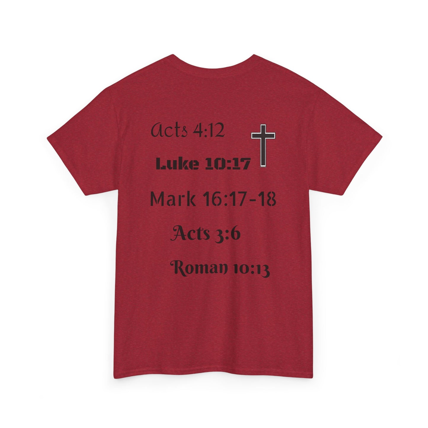 Unisex Heavy Cotton Tee. Jesus His name changes everything. Scripture