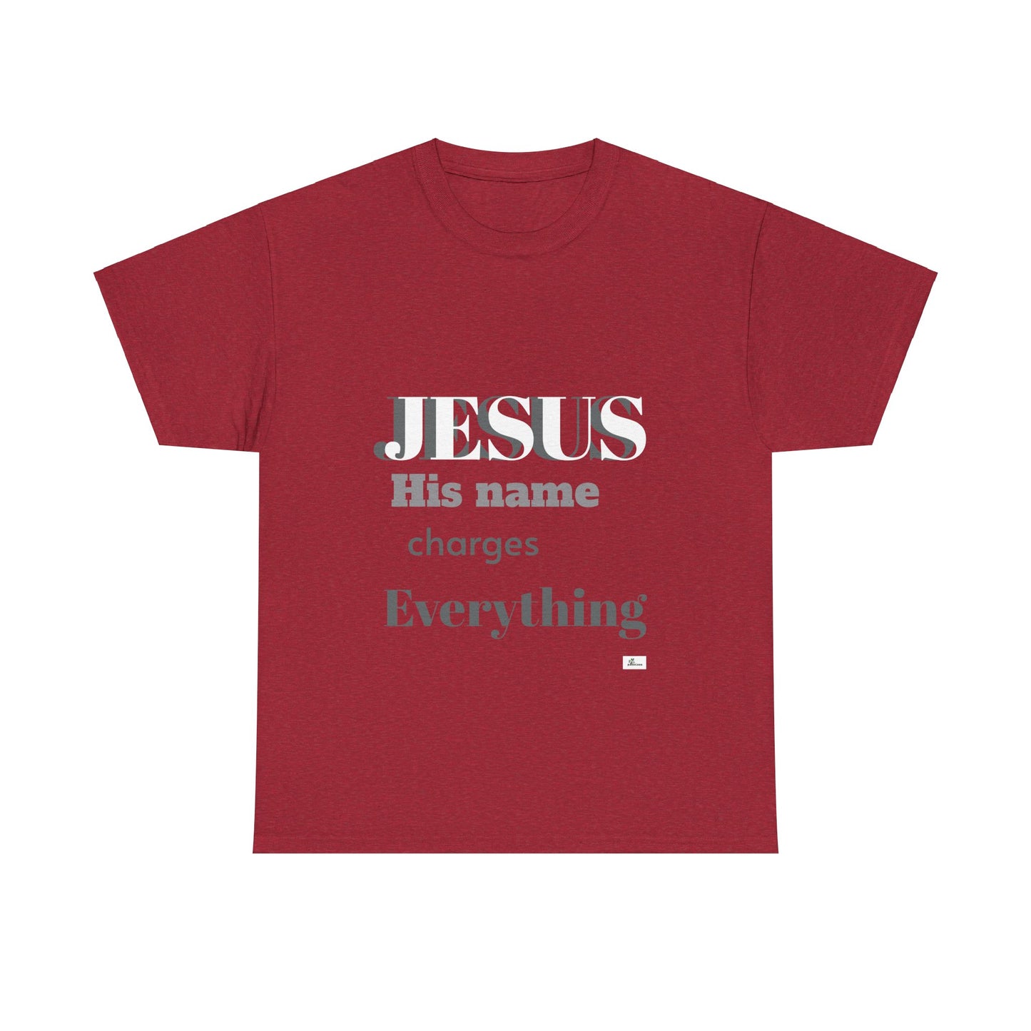 Unisex Heavy Cotton Tee. Jesus His name changes everything. Scripture