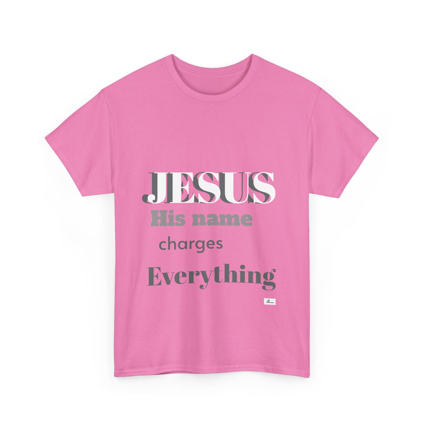 Unisex Heavy Cotton Tee. Jesus His name changes everything. Scripture