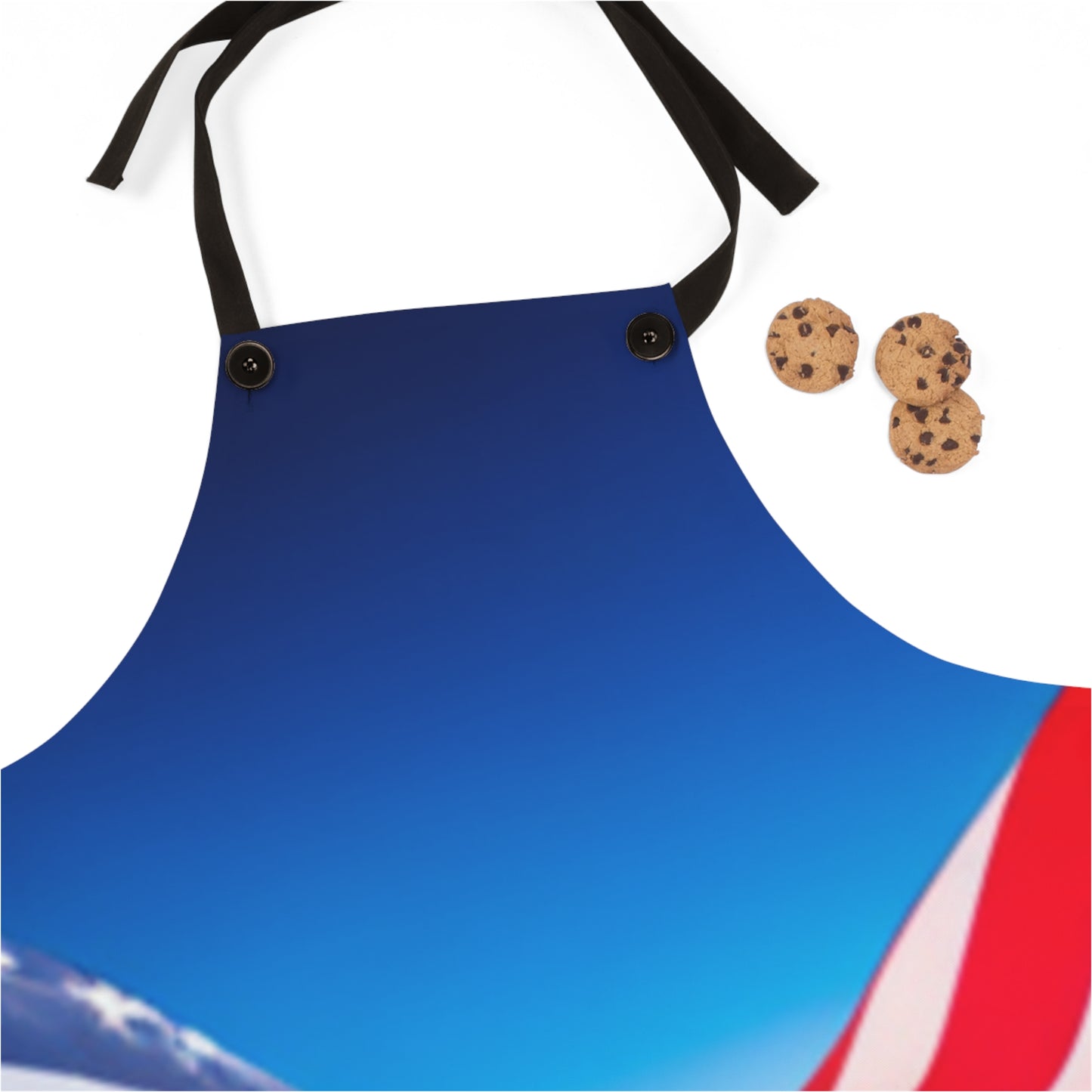 Apron (AOP)/American flag/ Land of the Free.