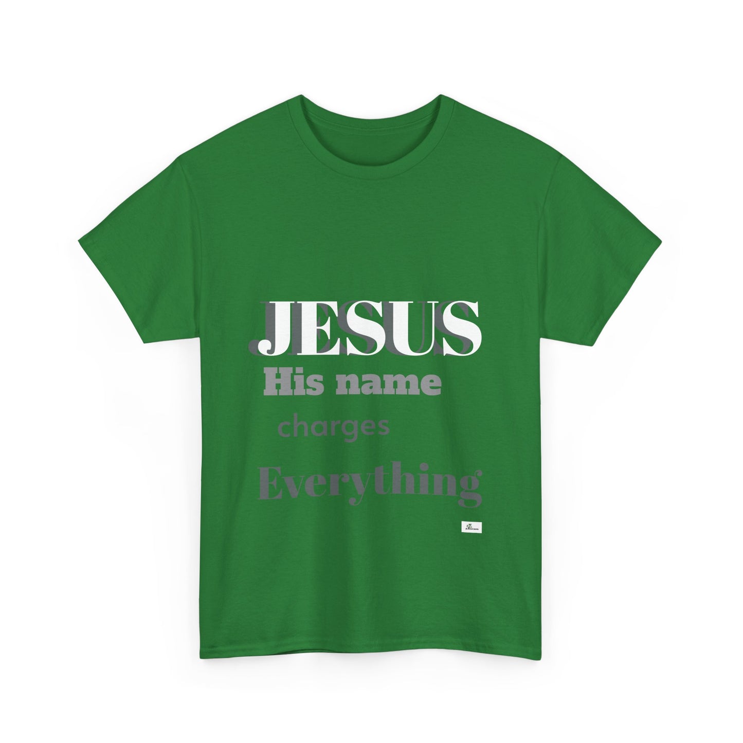 Unisex Heavy Cotton Tee. Jesus His name changes everything. Scripture