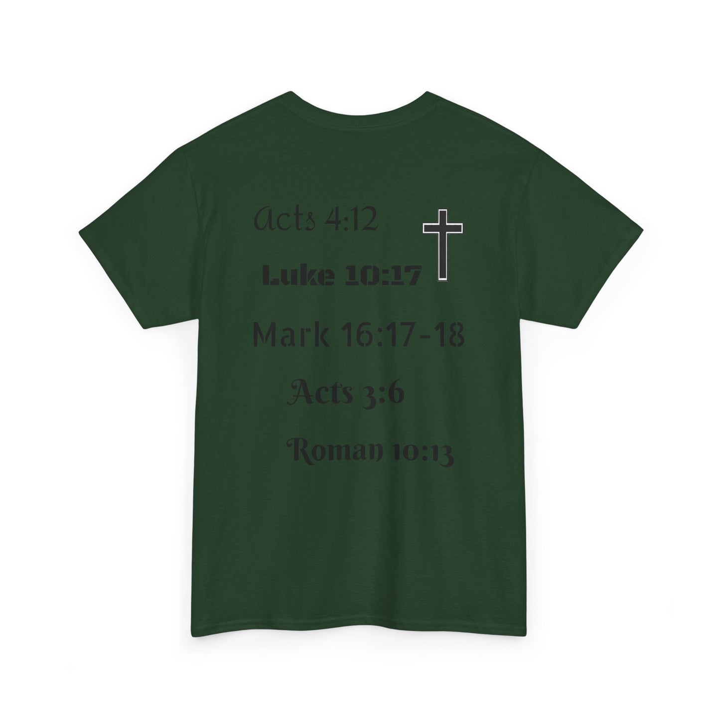 Unisex Heavy Cotton Tee. Jesus His name changes everything.  Scripture