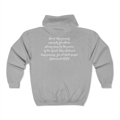 Unisex Heavy Blend™ Full Zip Hooded Sweatshirt         The whole armor of God Ephesians 6:11-18