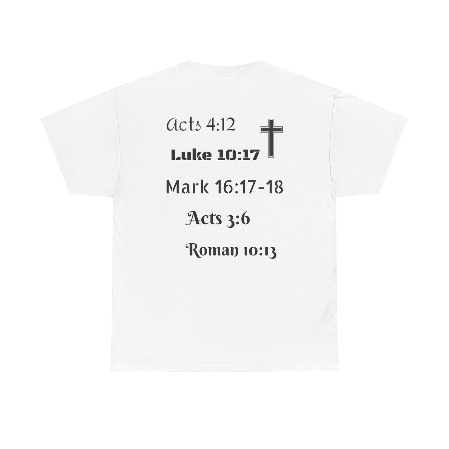 Unisex Heavy Cotton Tee. Jesus His name changes everything.  Scripture
