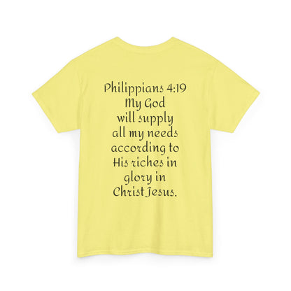 Unisex Heavy Cotton Tee. Jehovah- Jireh my God will provide.