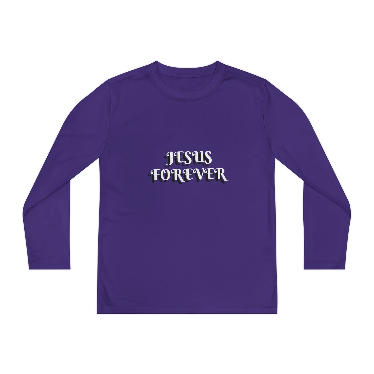 Youth Long Sleeve Tee - Jesus Forever Christian Shirt