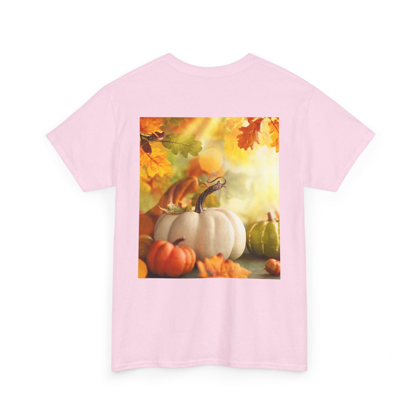 Unisex Heavy Cotton Tee. Fall scene fall into the Arms of Jesus.