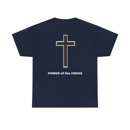 Unisex Heavy Cotton Tee. Rejoicein the lord always the blood of Jesus . Faith comes by hearing God's word.