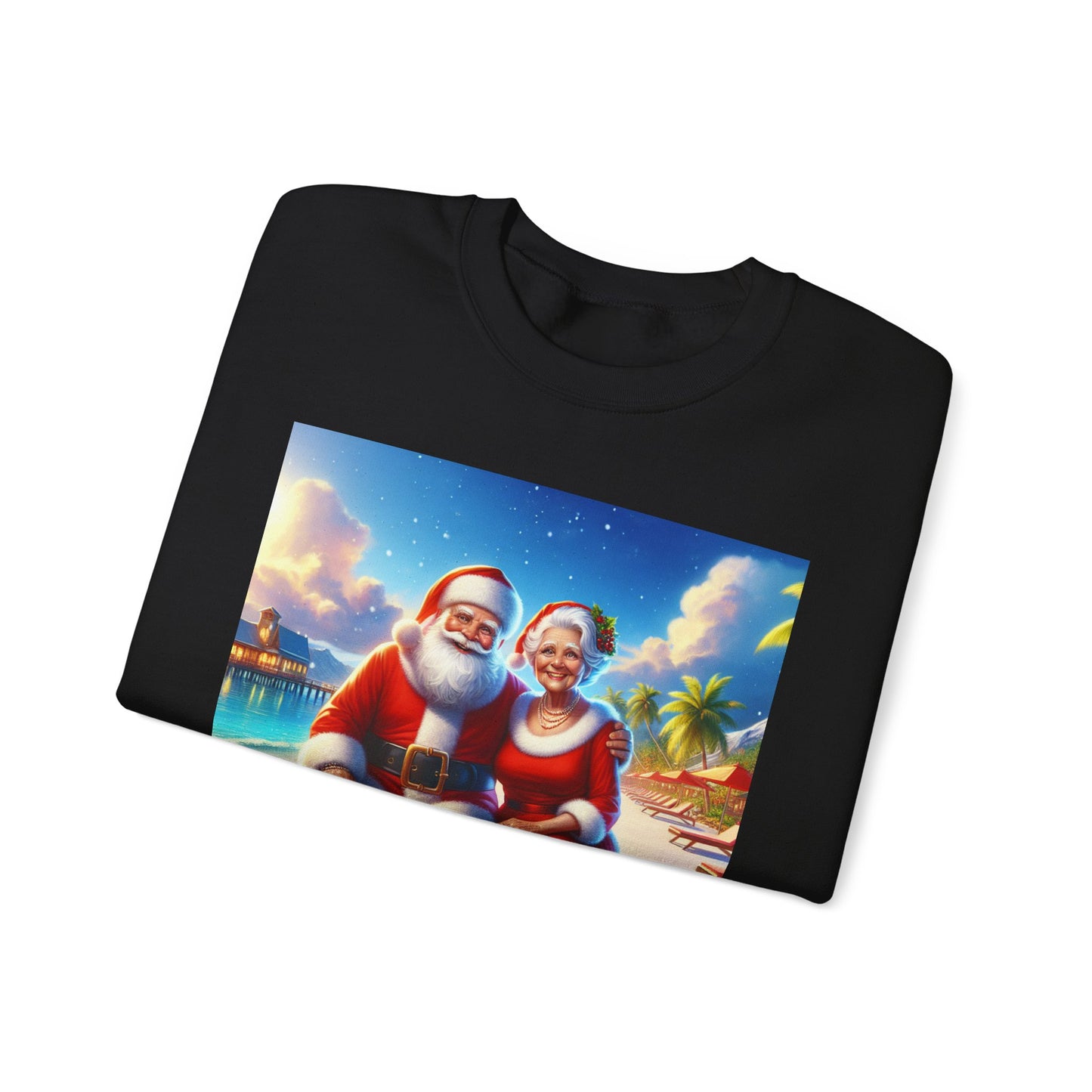 Unisex Heavy Blend™ Crewneck Sweatshirt photo of Gardiner /Santaand wife  in Florida