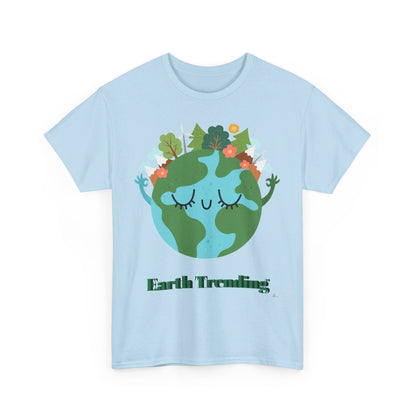 Unisex Heavy Cotton Tee Earth trending! Let's keep it green.