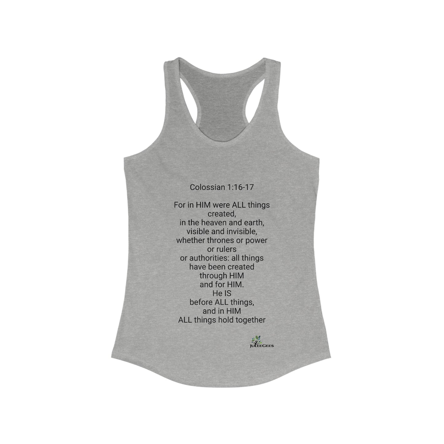 Women's Ideal Racerback Tank Colossian 1:16-17