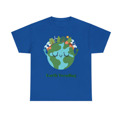 Unisex Heavy Cotton Tee Earth trending! Let's keep it green.