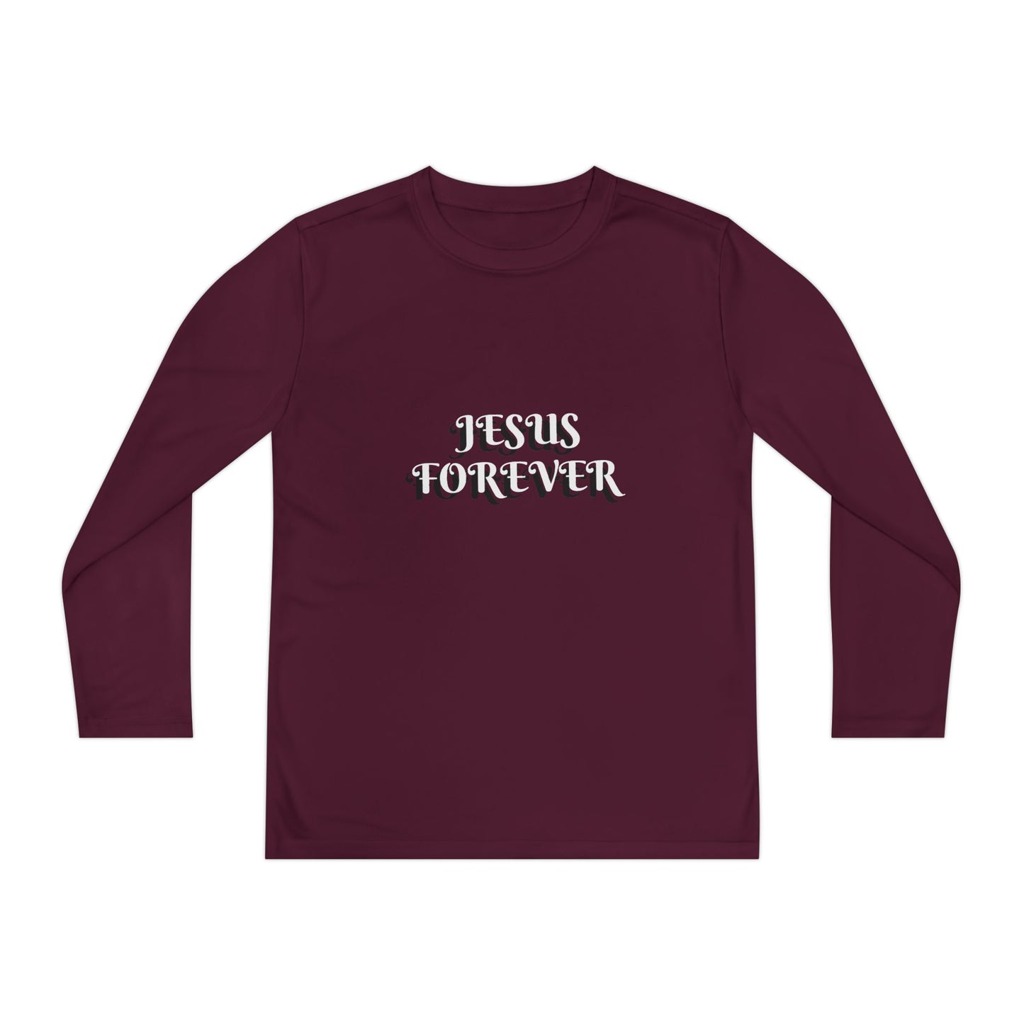 Youth Long Sleeve Tee - Jesus Forever Christian Shirt