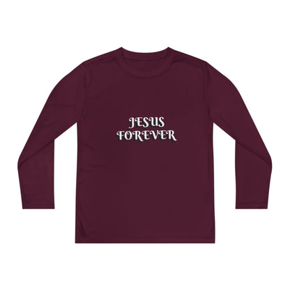 Youth Long Sleeve Tee - Jesus Forever Christian Shirt