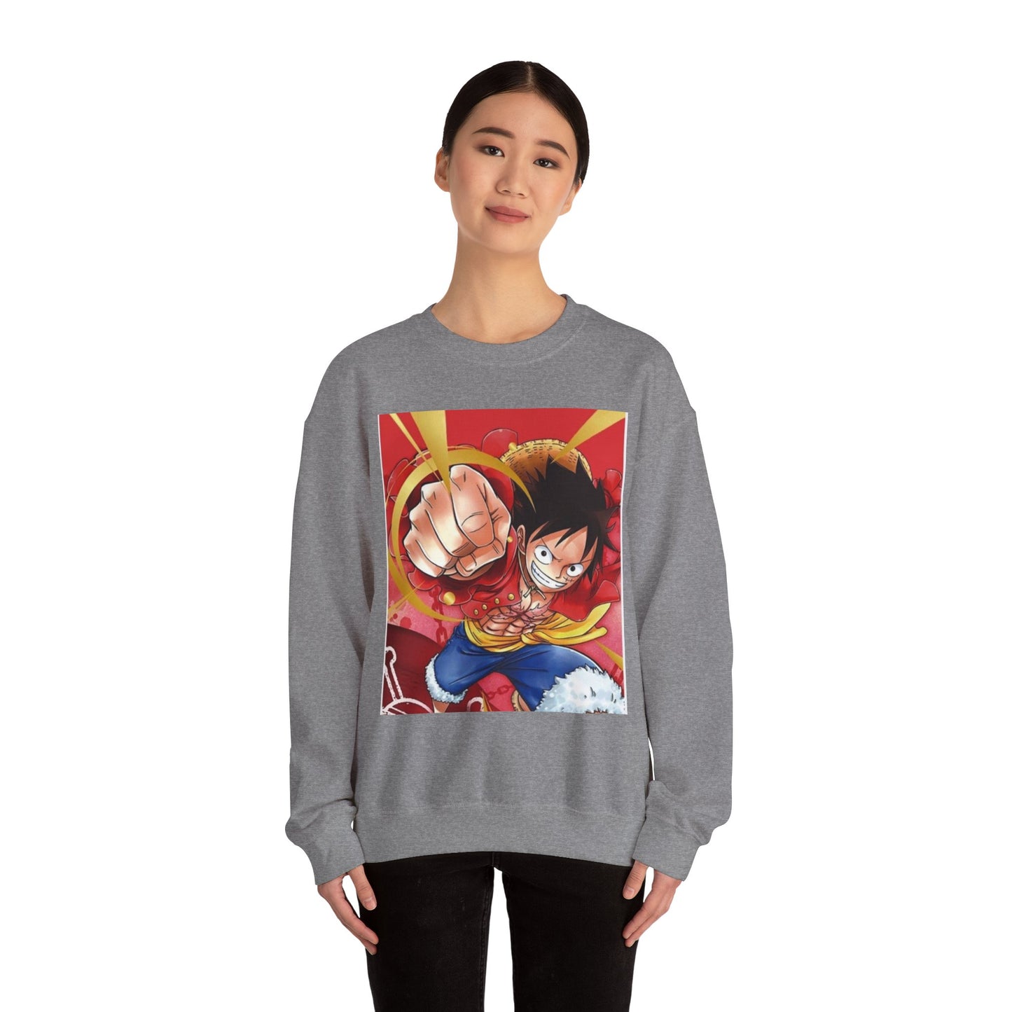 Unisex Heavy Blend™ Crewneck Sweatshirt. Luffy