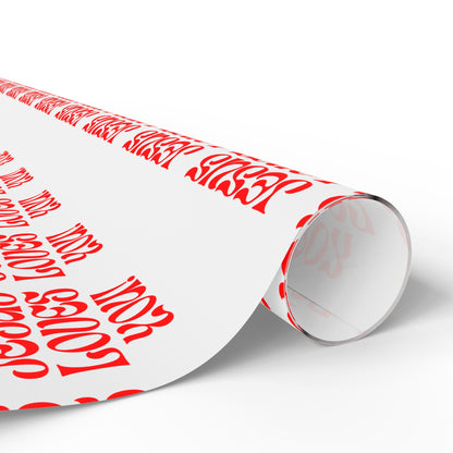 Wrapping Papers Jesus loves you.