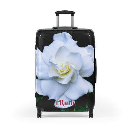 Suitcase World traveler Gardenia Flowers tRuth.