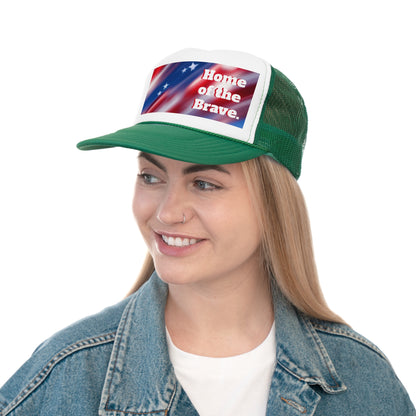 Trucker Caps American flag /Home of the Brave,