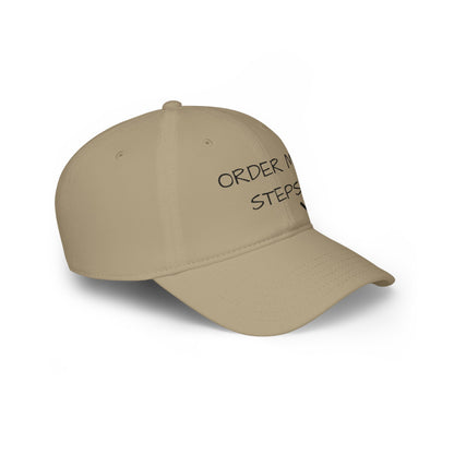 Low Profile Baseball Cap, Faith gift, religious gifts, Christian gifts, recovery, Order My Steps Lord.