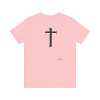 Unisex Jersey Short Sleeve Tee, Religious gift, Christian gift, Jesus did, Faith, love, Jesus saved me. Easter, His and Hers.