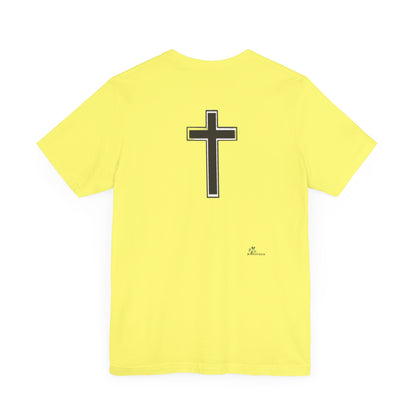 Unisex Jersey Short Sleeve Tee, Religious gift, Christian gift, Jesus did, Faith, love, Jesus saved me. Easter, His and Hers.