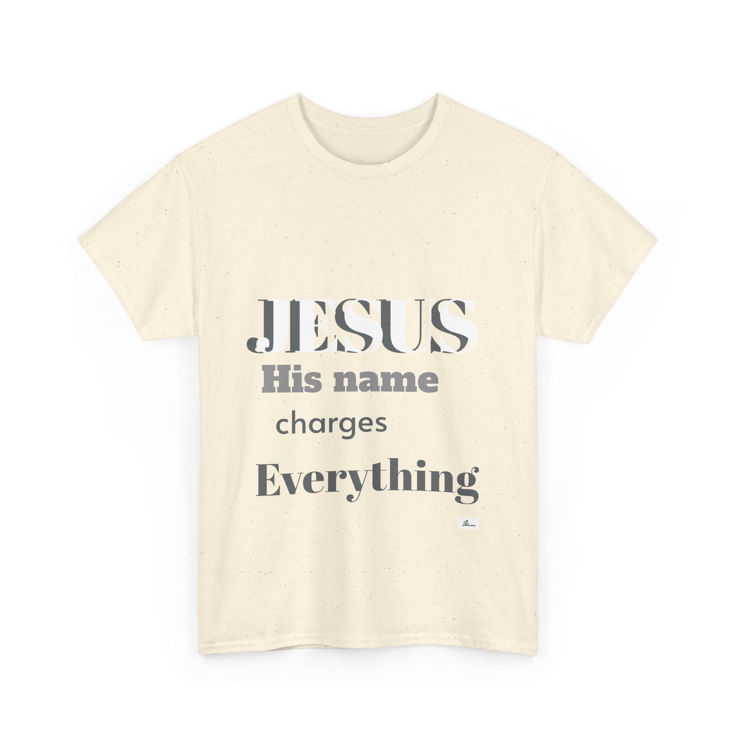 Unisex Heavy Cotton Tee. Jesus His name changes everything.  Scripture