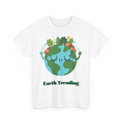 Unisex Heavy Cotton Tee Earth trending! Let's keep it green.