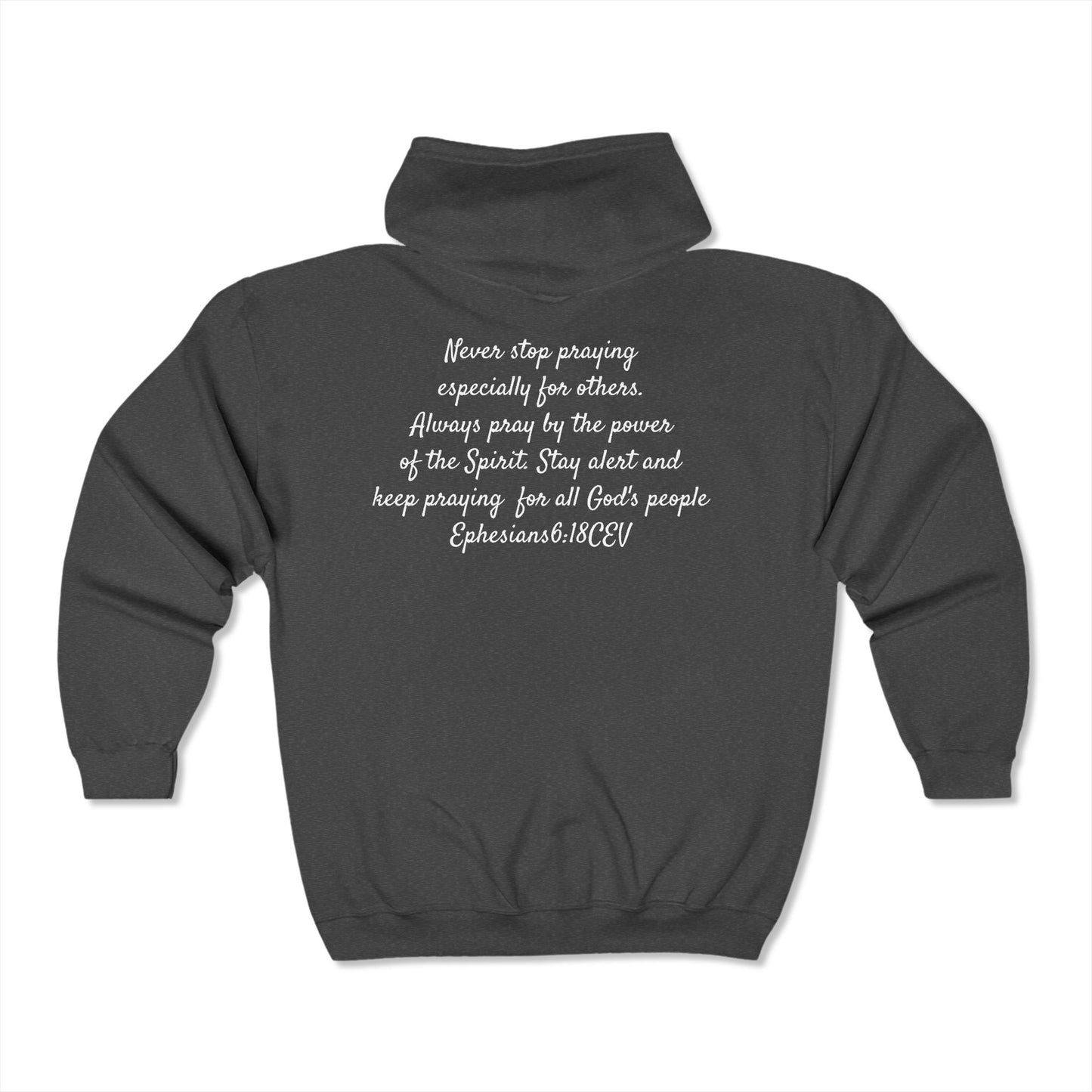 Unisex Heavy Blend™ Full Zip Hooded Sweatshirt         The whole armor of God Ephesians 6:11-18