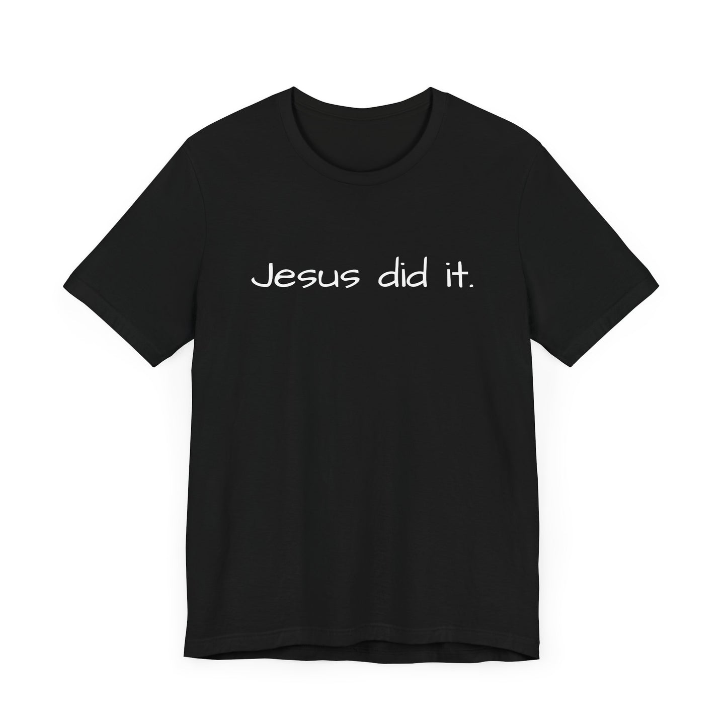 Unisex Jersey Short Sleeve Tee, Religious gift, Christian gift, Jesus did, Faith, love, Jesus saved me. Easter, His and Hers.