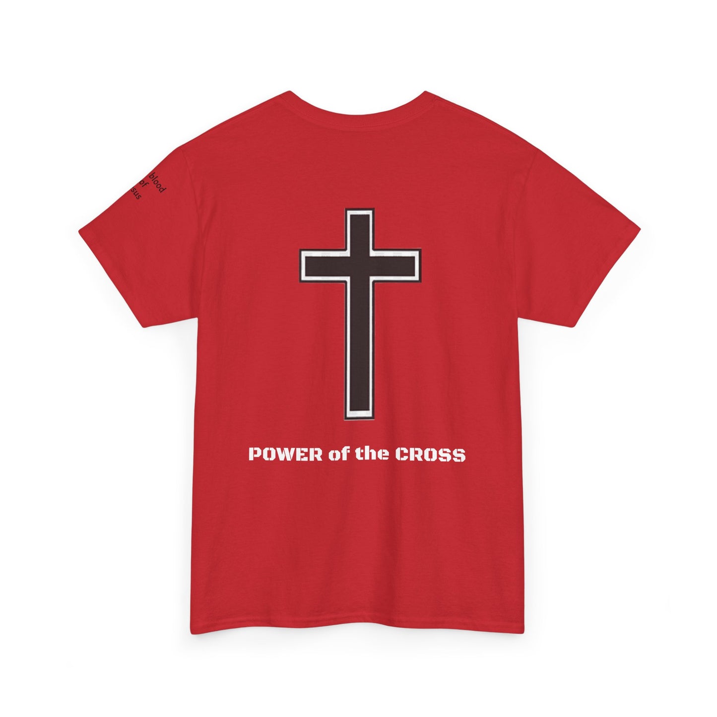 Unisex Heavy Cotton Tee. Rejoicein the lord always the blood of Jesus . Faith comes by hearing God's word.