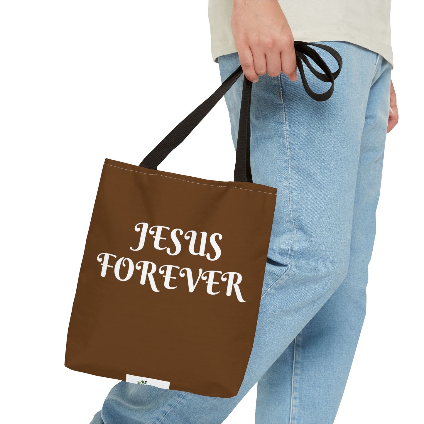 Tote Bag (AOP) with JESUS FOREVER