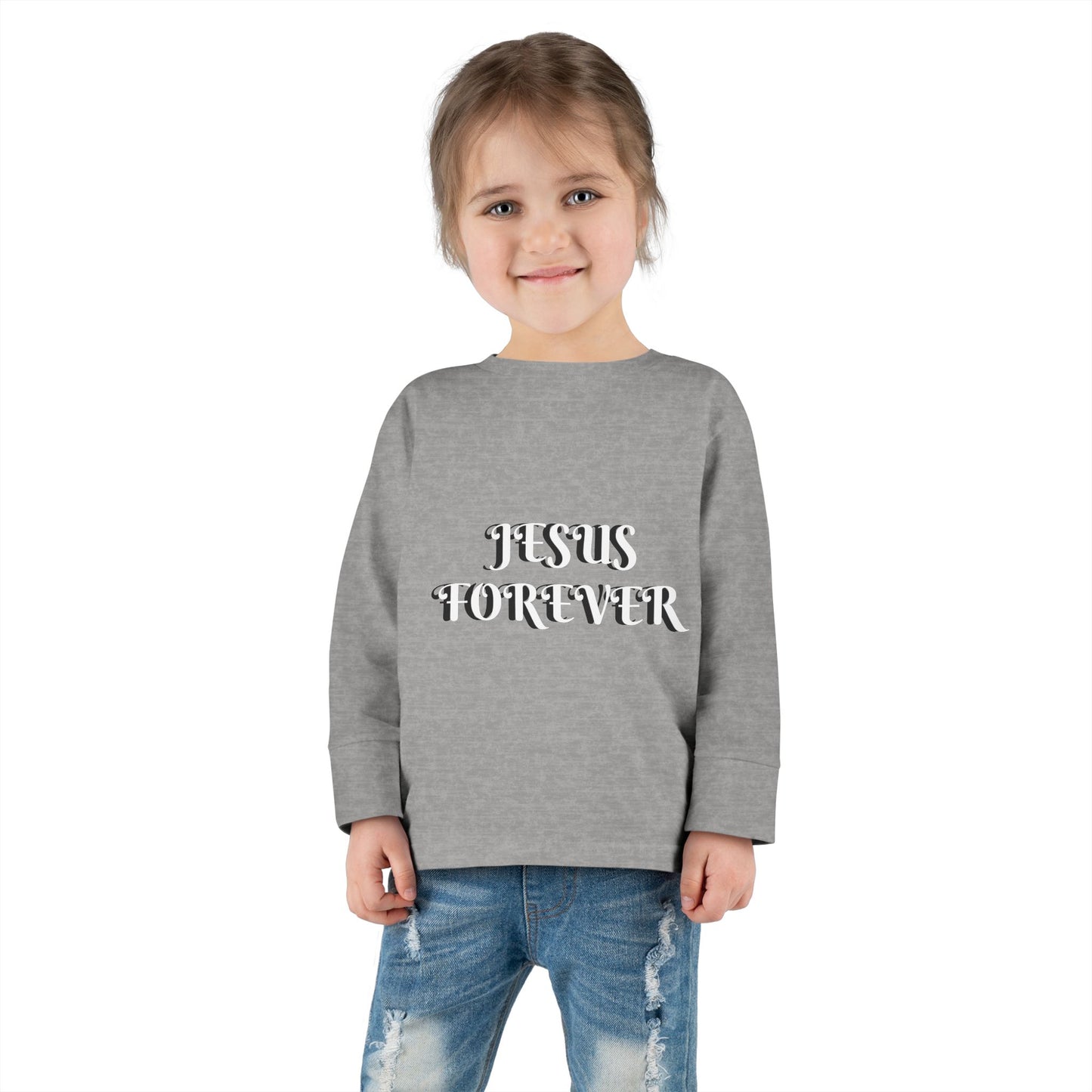 Toddler Long Sleeve Tee - Four Seasons Jesus Forever