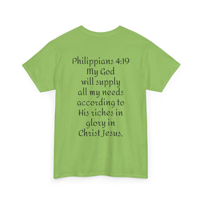 Unisex Heavy Cotton Tee. Jehovah- Jireh my God will provide.