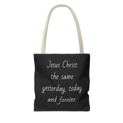 Tote Bag (AOP) with JESUS FOREVER