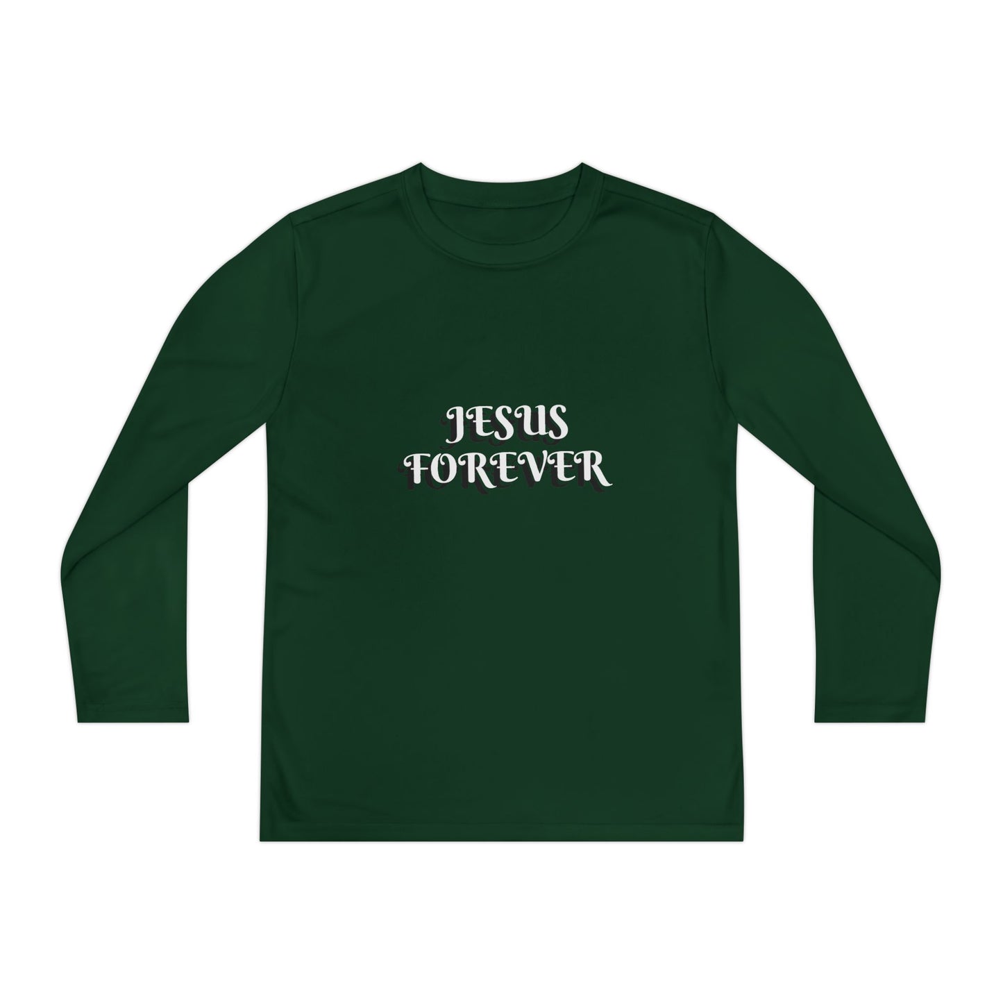 Youth Long Sleeve Tee - Jesus Forever Christian Shirt