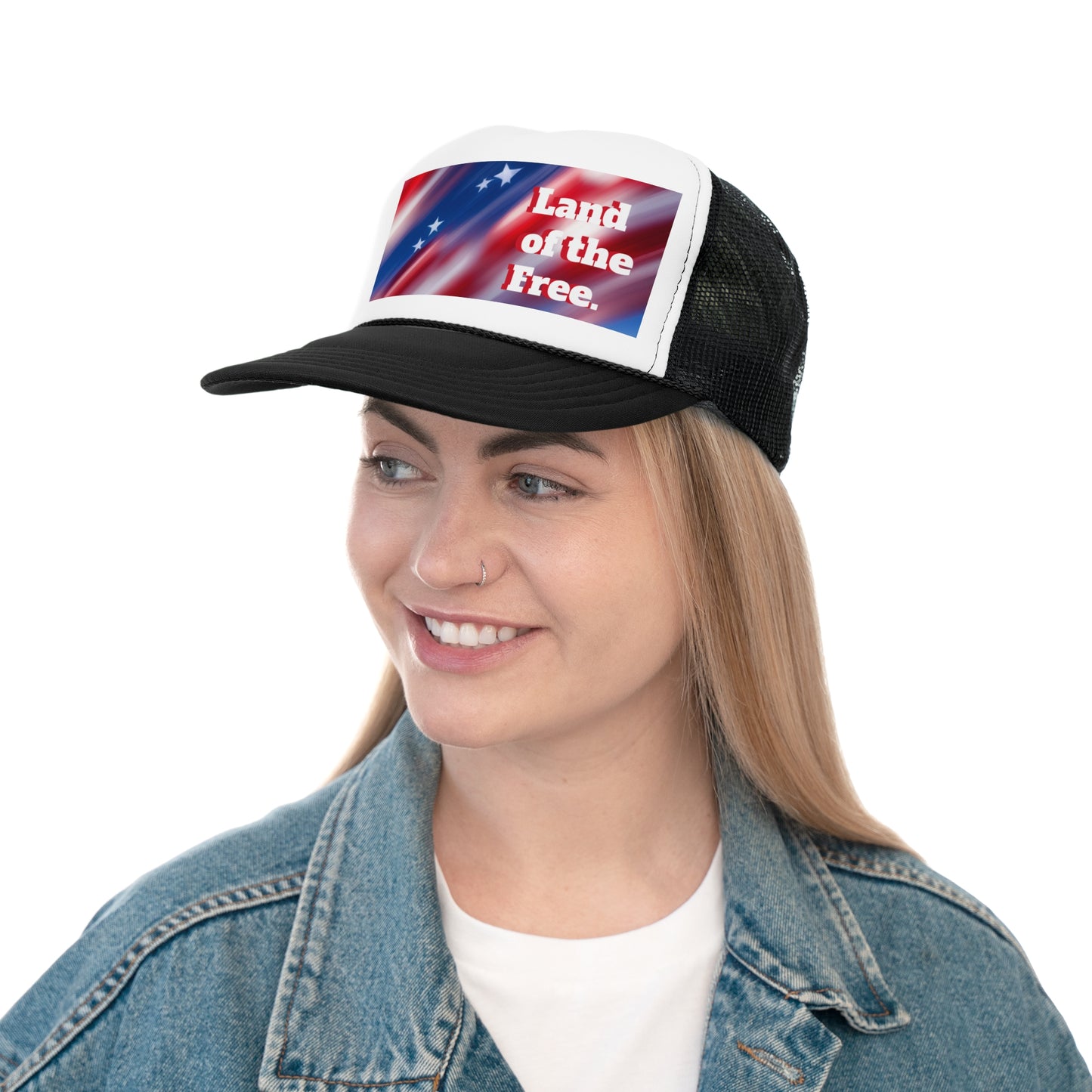 Trucker Caps American flag /Land of the Free,