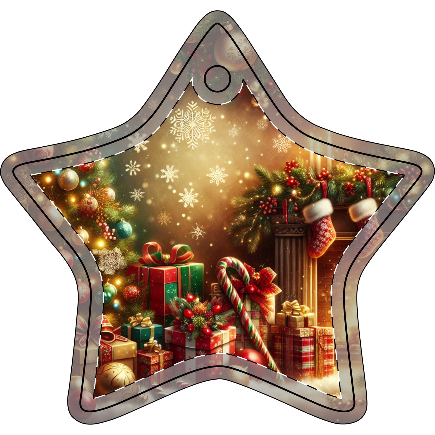 Ceramic Ornament. Christmas background