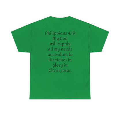 Unisex Heavy Cotton Tee. Jehovah- Jireh my God will provide.