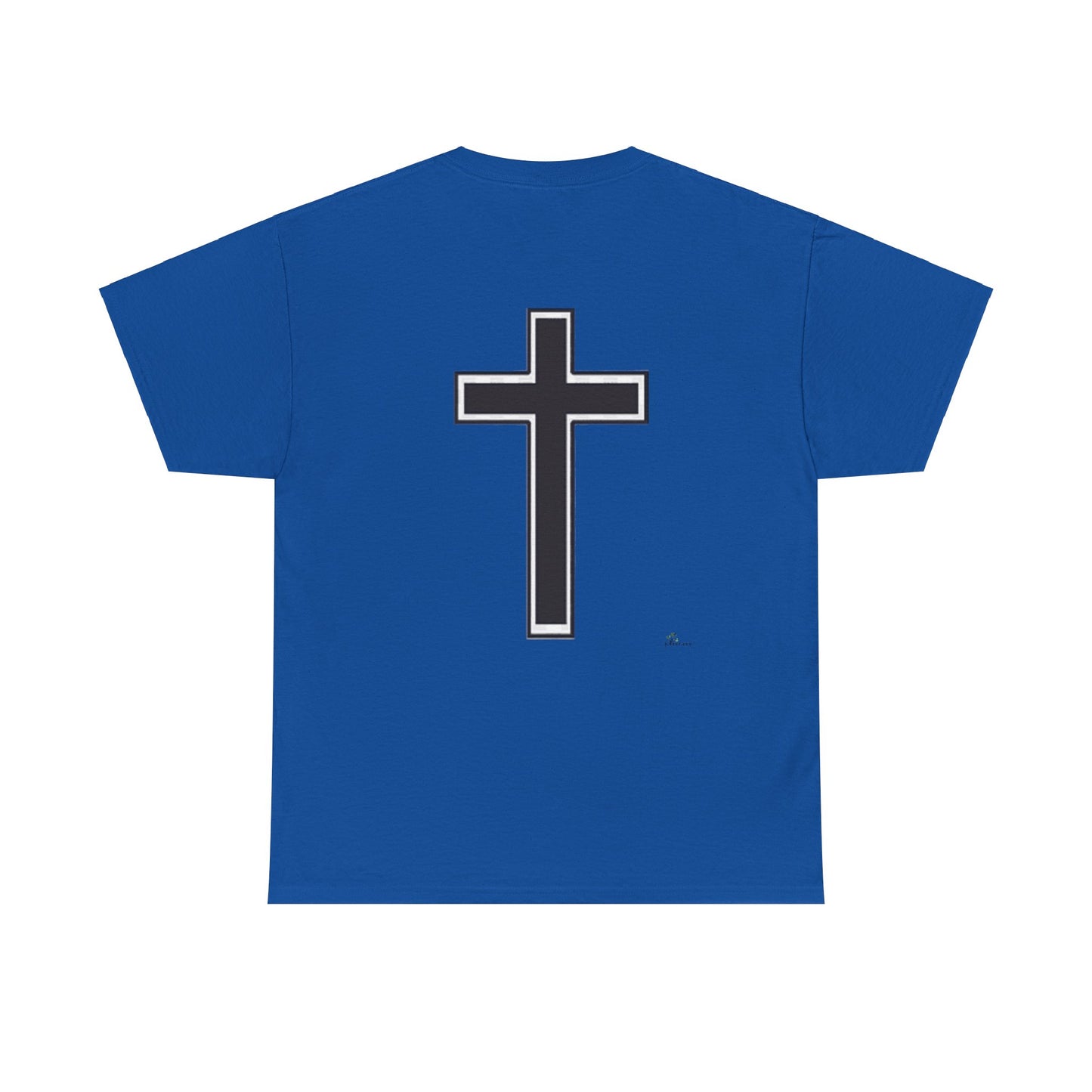 Unisex Heavy Cotton Tee.  Jesus loves everyone  Red letters