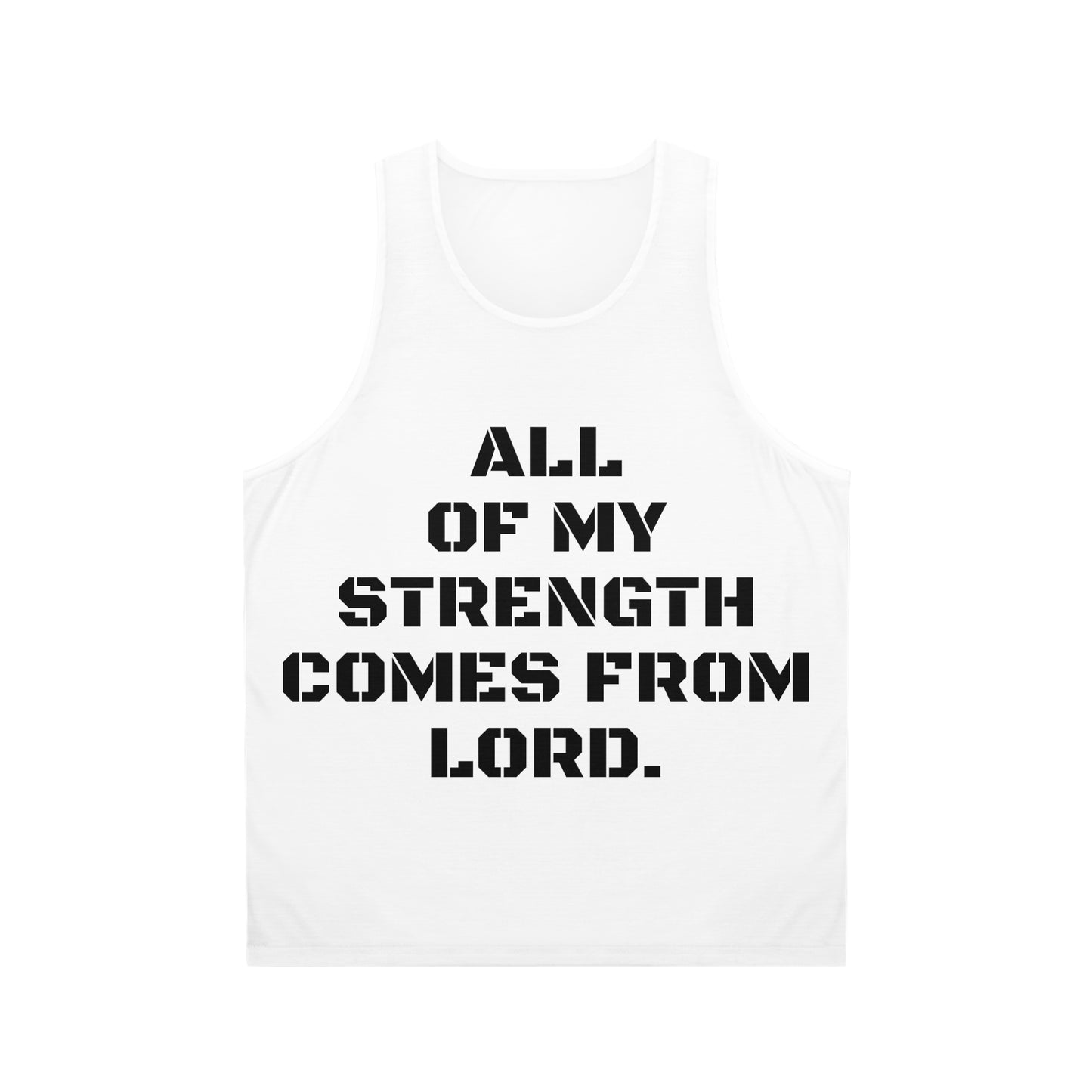 Unisex Tank Top (AOP) All my strength