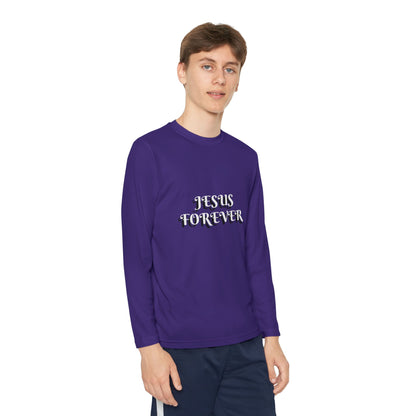 Youth Long Sleeve Tee - Jesus Forever Christian Shirt