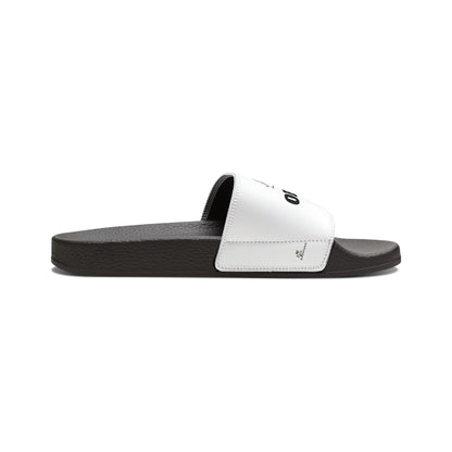 Men's PU Slide Sandal with lord Order my steps